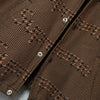 Supreme Houndstooth Logos Snap Front Jacket シュプリーム 千鳥格子柄 ロゴ ブルゾン ブラウン メンズ