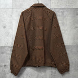 Supreme Houndstooth Logos Snap Front Jacket シュプリーム 千鳥格子柄 ロゴ ブルゾン ブラウン メンズ - NEWSED