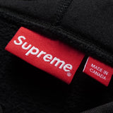 Supreme Perforated Leather Hooded Sweatshirt シュプリーム パンチング レザー ロゴ パーカー ブラック - NEWSED