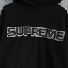 Supreme Perforated Leather Hooded Sweatshirt シュプリーム パンチング レザー ロゴ パーカー ブラック