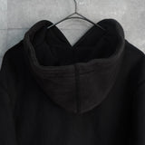 Supreme Perforated Leather Hooded Sweatshirt シュプリーム パンチング レザー ロゴ パーカー ブラック - NEWSED