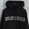 Supreme Perforated Leather Hooded Sweatshirt シュプリーム パンチング レザー ロゴ パーカー ブラック