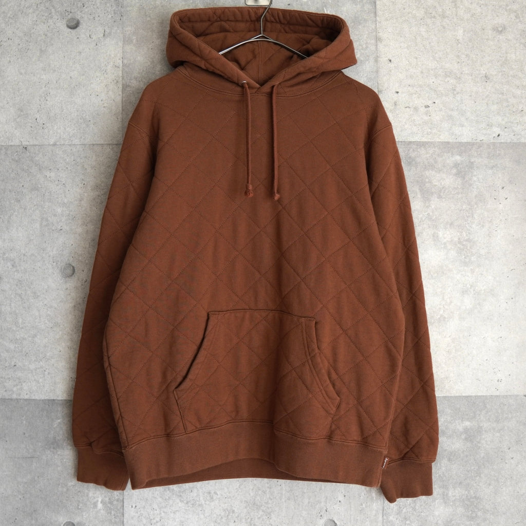 Supreme Quilted Hooded Sweatshirt シュプリーム キルティング パーカー キャメル