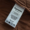 Supreme Quilted Hooded Sweatshirt シュプリーム キルティング パーカー キャメル