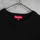 Supreme Textured Small Box Sweater シュプリーム スモール ボックスロゴ テクスチャー ニット ブラック - NEWSED
