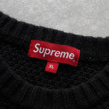 Supreme Textured Small Box Sweater シュプリーム スモール ボックスロゴ テクスチャー ニット ブラック - NEWSED