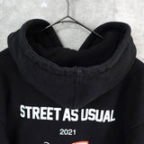 Supreme × WTAPS Sic`em!!Hooded Sweatshirt シュプリーム × ダブルタップス フーディー パーカー ブラック - NEWSED