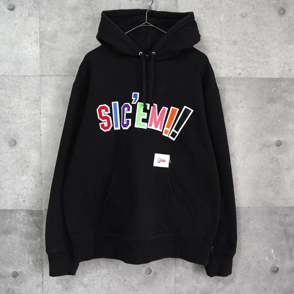 Supreme × WTAPS Sic`em!!Hooded Sweatshirt シュプリーム × ダブルタップス フーディー パーカー ブラック