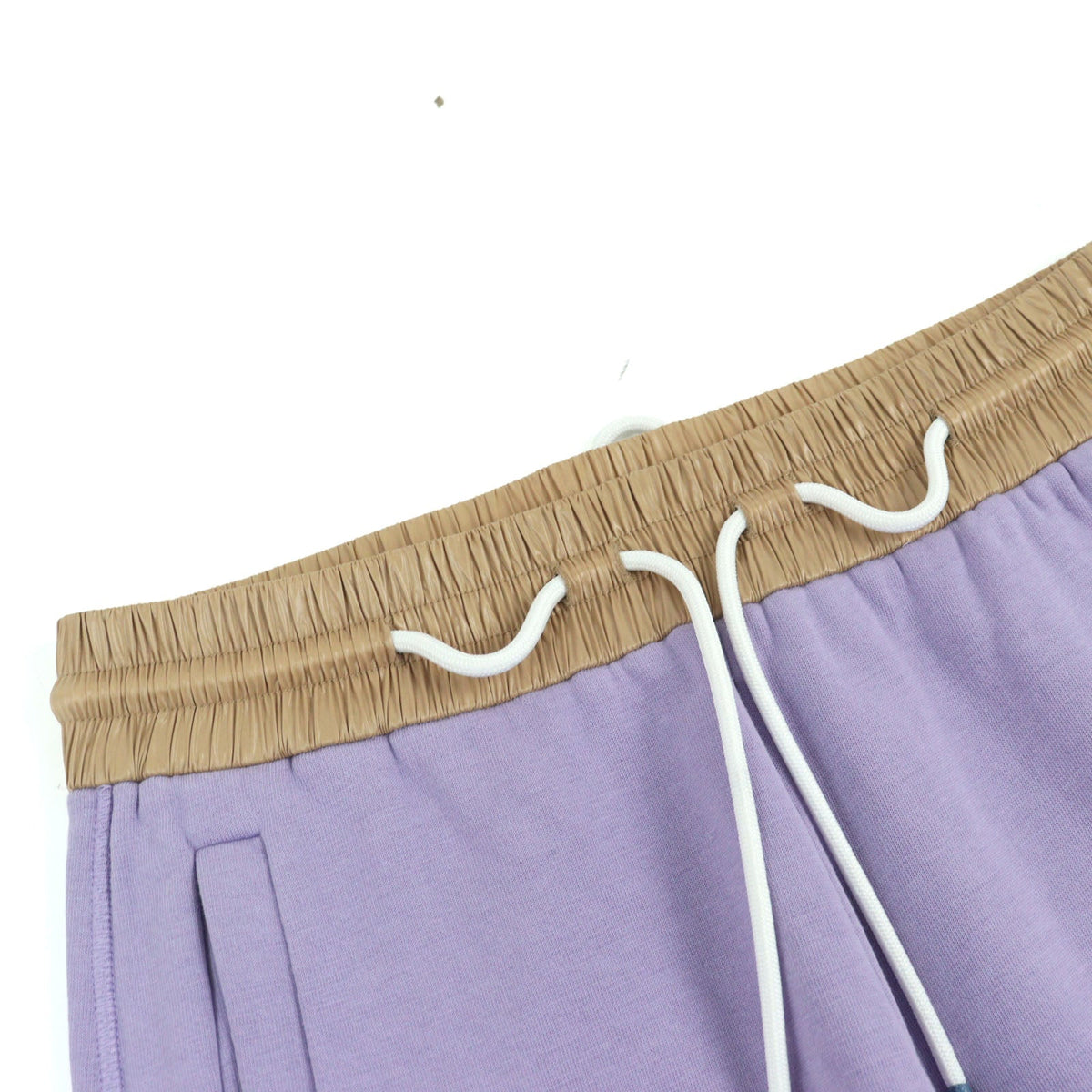 モンクレール SWEATBOTTOM ロゴワッペン付き ドローストリング コントラストトリム スウェット パンツ パープル M メンズ - NEWSED