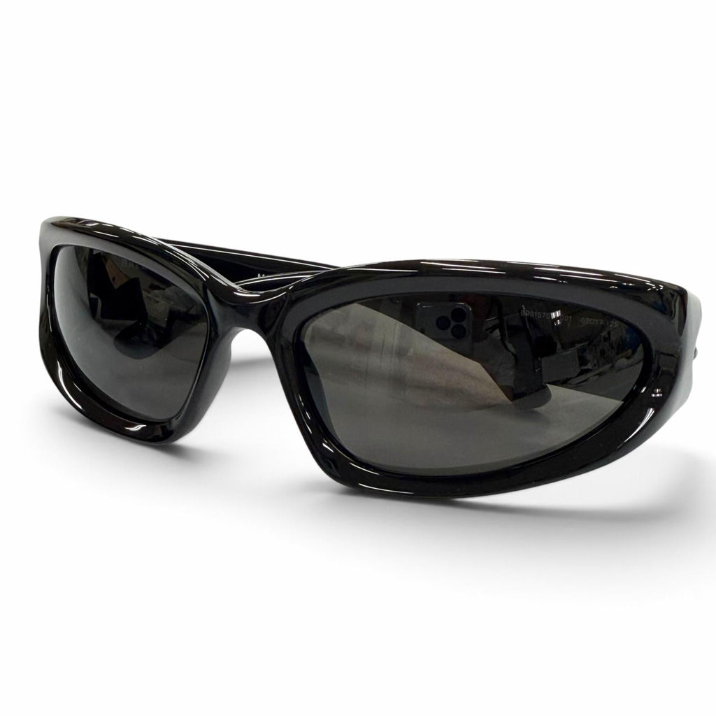 バレンシアガ SWIFT OVAL 現行品 オーバル アイウェア サングラス ブラック 65□17-125 メンズ