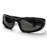 バレンシアガ SWIFT OVAL 現行品 オーバル アイウェア サングラス ブラック 65□17-125 メンズ - NEWSED