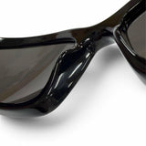 バレンシアガ SWIFT OVAL 現行品 オーバル アイウェア サングラス ブラック 65□17-125 メンズ - NEWSED