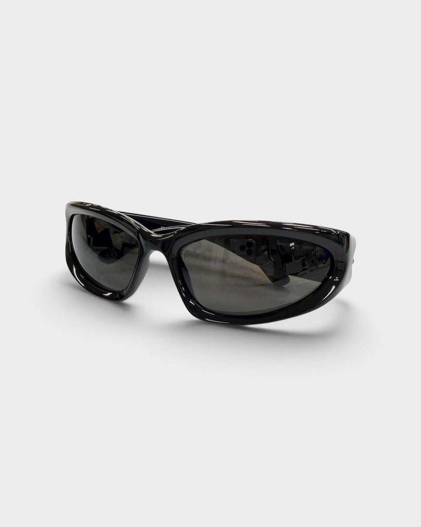 バレンシアガ SWIFT OVAL 現行品 オーバル アイウェア サングラス ブラック 65□17-125 メンズ
