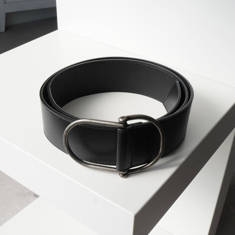 サンローラン パリ レザー ベルト 80 メンズ ブラック