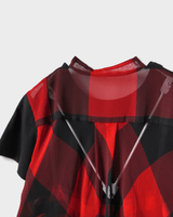 サカイ 異素材 ドッキング Tシャツ ブラック サイズ1 レディース - NEWSED