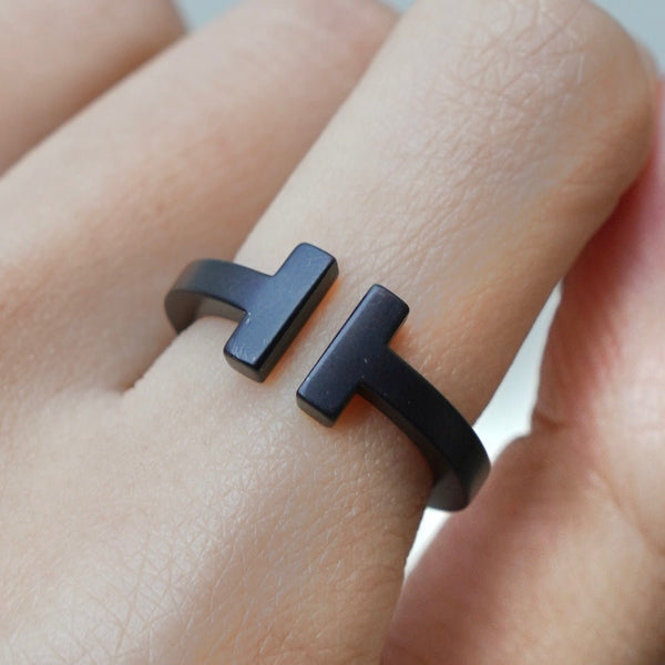 ティファニー Tスクエア リング 指輪 ステンレススチール 10号 - NEWSED