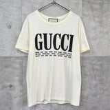 グッチ クラシックロゴ Tシャツ アイボリー - NEWSED