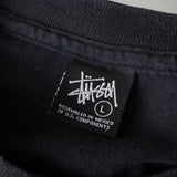 ステューシー シャドーマン 両面プリント Tシャツ ブラック - NEWSED