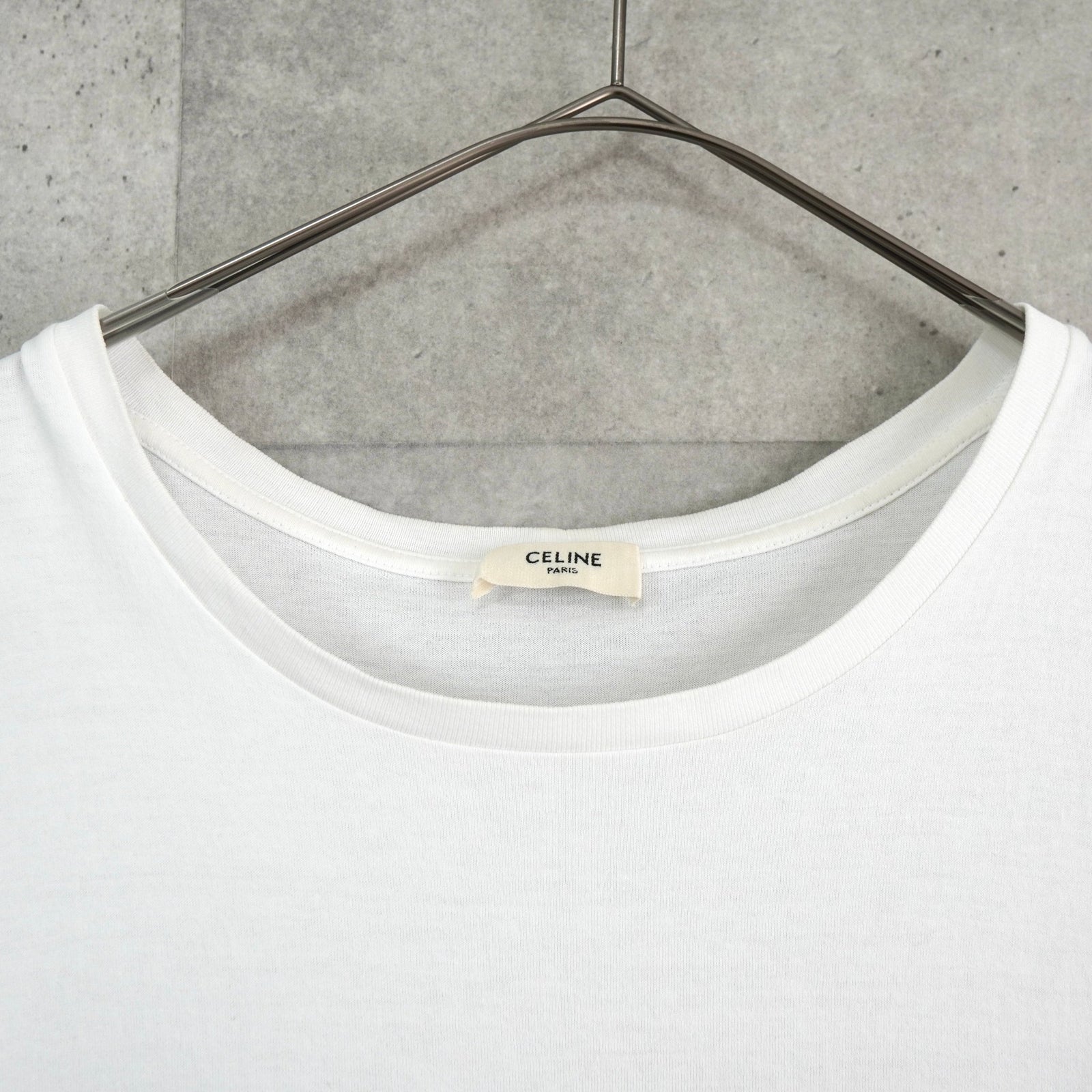CELINE Classic Logo T-shirt White | ブランド古着を扱うリユース 