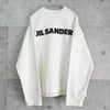 Jil Sander 徽标大码长袖上衣 白色