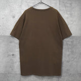 メゾンキツネ カレッジロゴ Tシャツ カーキ - NEWSED