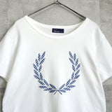 フレッドペリー ビッグロゴ ドット柄 Tシャツ ホワイト - NEWSED
