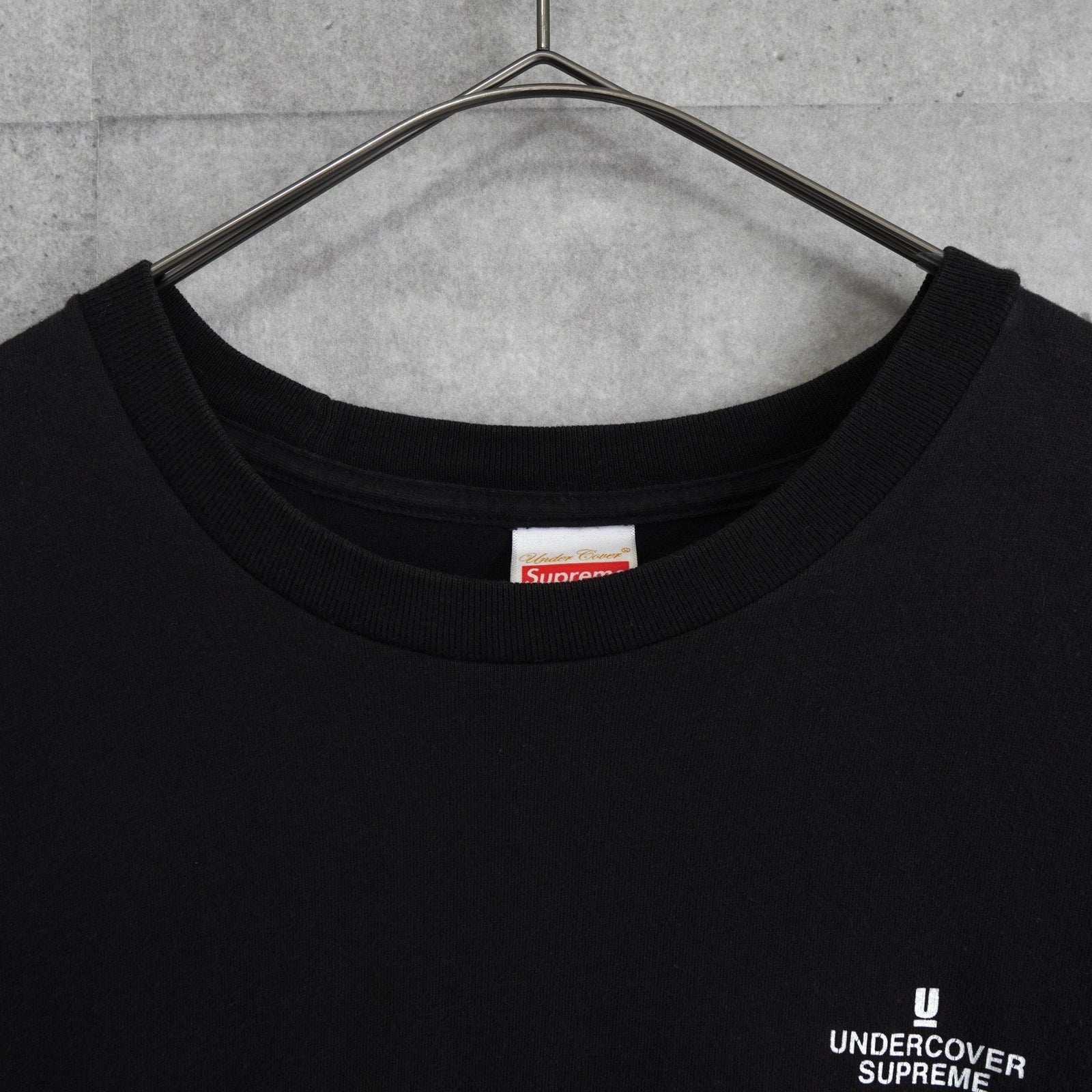 UNDERCOVER ×supreme 袖ロゴ ロングT シュプリーム × アンダーカバー 袖プリント ロンT ブラック | ブランド