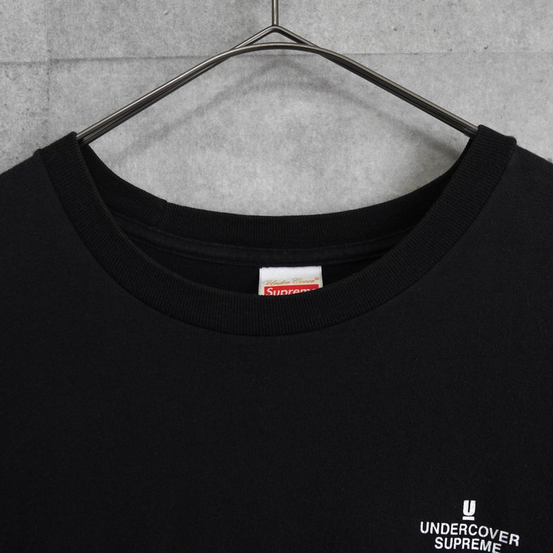 UNDERCOVER ×supreme 袖ロゴ ロングT シュプリーム × アンダーカバー 袖プリント ロンT ブラック | ブランド