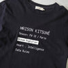 Maison Kitsune 印花黑色 T 恤