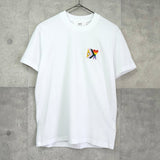 アミパリ アミ パリス ワンポイント 刺繍 Tシャツ ホワイト - NEWSED