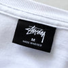 Stüssy 白色和粉色印花T恤