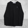 Play Comme des Garcons 心形徽标长款 T 恤 黑色