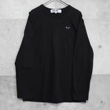 プレイ コムデギャルソン ハートロゴ ロンT ブラック - NEWSED