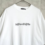 バレンシアガ ロゴ オーバーサイズ Tシャツ ホワイト - NEWSED