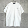 Fred Perry 徽标珠地网眼 T 恤白色