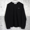 プレイ コムデギャルソン ハートロゴ ロンT ブラック
