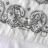 ジバンシィ ビジュー チェーン 装飾 バンダナ Tシャツ ホワイト - NEWSED