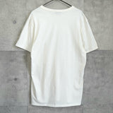 メゾンキツネ 筆記体ロゴ Tシャツ ホワイト - NEWSED
