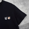 Maison Kitsune 狐狸头 T 恤（黑色）