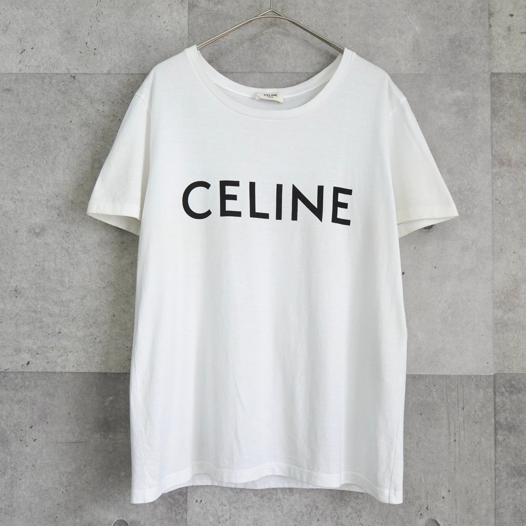 セリーヌ クラシックロゴ Tシャツ ホワイト