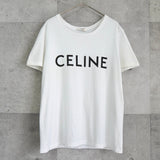 セリーヌ クラシックロゴ Tシャツ ホワイト - NEWSED