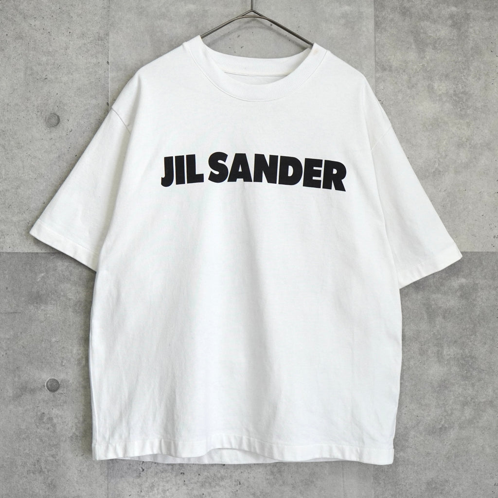 Jil Sander 徽标 T 恤白色