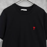 アミパリ アミ パリス ハートロゴ Tシャツ ブラック - NEWSED