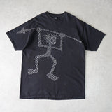ステューシー シャドーマン 両面プリント Tシャツ ブラック - NEWSED