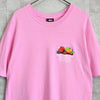 Stüssy 粉色水果印花 T 恤