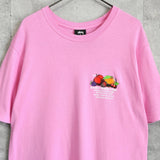 ステューシー フルーツ プリント Tシャツ ピンク - NEWSED