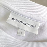 メゾンキツネ フラワーズ 刺繍 ロゴ Tシャツ ホワイト - NEWSED