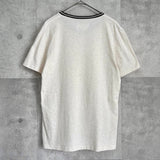 メゾン マルジェラ プレーン リンガー Tシャツ アイボリー / ブラック - NEWSED