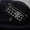 エムエムシックス メゾン マルジェラ ナンバーロゴ Tシャツ ブラック