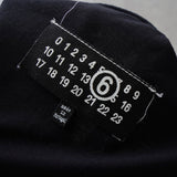 エムエムシックス メゾン マルジェラ ナンバーロゴ Tシャツ ブラック - NEWSED